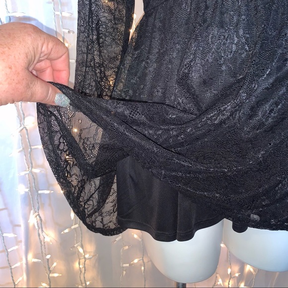 TORRID ⭐️ Black Lace Babydoll Swing Tunic Blouse - Picture 4 of 10